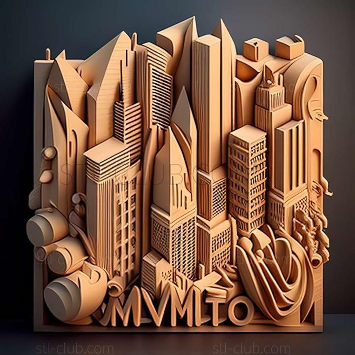 3D model metropolis (STL)